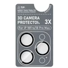 Borofone Grūdinto stiklo BF14 3D metalinio rėmelio fotoaparato objektyvo apsauga skirtа Iphone 18 Pro/18 Pro Max, juoda