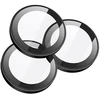 Borofone Grūdinto stiklo BF14 3D metalinio rėmelio fotoaparato objektyvo apsauga skirtа Iphone 18 Pro/18 Pro Max, juoda