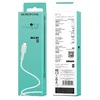 Borofone X16 USB-C kabelis 100 cm baltas