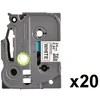 Brother Spalvota juosta TZE-251CIV / TZE251CIV juoda, balta, 20 vnt. paketas