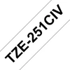 Brother Spalvota juosta TZE-251CIV / TZE251CIV juoda, balta, 20 vnt. paketas