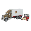 Logistiko sunkvežimis su keltuvu Bruder Mack Granite UPS