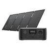 Komplektas: „EcoFlow RIVER 3“ elektrinė su UPS ir 45 W USB-C saulės baterija