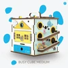 Bussybuddy BusyBuddyToys - wooden activity cube for kids (3+)