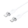 BWOO 65W cable USB-C - USB-C 1m baltas