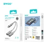 Telforceone Raycue BWOO BZ68 adapter 2w1 2x USB-C - jack 3.5mm pilka