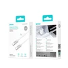 Mentor BWOO 240W braided cable USB-C - USB-C BO-X317C-C 1m baltas