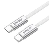 Mentor BWOO 240W braided cable USB-C - USB-C BO-X317C-C 1m baltas
