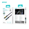 BWOO X325C-C zapachowy kabelis USB-C - USB-C 240W juoda