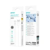 BWOO 3A silicone cable X329L usb - lightning 3A 1m baltas