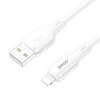 BWOO 3A silicone cable X329C USB - USB-C 1m baltas