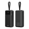 Powerbank BWOO 65W power bank 30000 mAh 2 x USB-A, 1 x Type C su wyświetlaczem LCD juoda
