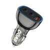 BWOO 68W automobilinis įkroviklis, dvigubas USB-C ir USB prievadas