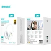 Bluetooth ausinės Bwoo Premium (BW587) baltos