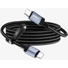 BWOO BO-X401CC braided cable USB-C - USB-C 1m PD 65W juodas