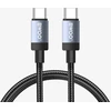 BWOO BO-X401CC braided cable USB-C - USB-C 1m PD 65W juodas
