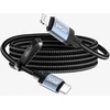 BWOO BO-X401CL braided cable USB-C - Lightning 1m PD 30W juodas