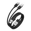 Usams BWOO Pintas "2-in-1" kabelis USB-C - USB-C ir "Lightning" 1 m 100W27W juodas