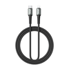 BWOO Braided Cable USB-C - Lightning 2m 30W juodas