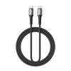 BWOO Braided Cable USB-C - USB-C 2m 60W juodas