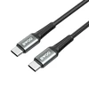BWOO Braided Cable USB-C - USB-C 3m 60W juodas