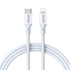 BWOO Cable USB-C - Lightning 2m 27W ABS + TPE baltas