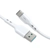 BWOO Cable USB - USB-C 2m 3A baltas