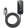 BWOO CC107 PD automobilinis įkroviklis 1x USB-C – USB-A jungtis 30W juodas