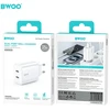 BWOO CDA206 PD 35W sieninis įkroviklis 1x USB-C jungtis baltas