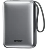 Powerbank Wekome BWOO power bank P73 22.5W 20000 mAh su 2 wbudowanymi kablami 1 x USB-C 1 x Lightning sidabrinė