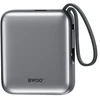 BWOO P74 Power Bank | 10,000 mAh | 22.5W | USB-C, Lightning | juodas