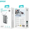 BWOO P77 Power Bank | 10,000 mAh | 45W | PD | USB-C, Lightning | pilka