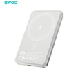 BWOO itin plonas išorinis akumuliatorius 20W 5000mAh su magnetiniu įkrovimu P79 šviesiai pilkas