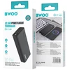 BWOO nešiojamas įkroviklis | 20 000 mAh | 22,5 W | USB-A, USB-C | LED ekranas | juodas
