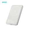 BWOO P79 ultracienki powerbank 5000mAh su ładowaniem magnetycznym šviesiai pilka