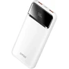 BWOO Ultra thin Power Bank | 10,000 mAh | 22.5W | QC | USB-A, USB-C | LED Ekranas | baltas