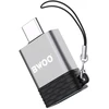 BWOO adapteris BZ-35 USB į USB-C pilkas OTG