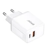 Telforceone BWOO wall charger CDA182 QC 38W 1x USB-A + 1x USB-C baltas