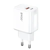 Telforceone BWOO sieninis įkroviklis CDA182 QC 38W 1x USB-A + 1x USB-C su USB-C laidu 1 m juodas
