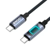 Telforceone BWOO X324CC braided fast charging cable with light display PD 60W USB-C - USB-C