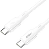 USB kabelis Bwoo (X329CL) „USB-C (Type-C) - Lightning“ (27W) 1m baltas