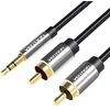 Cable Audio 2xRCA to 3.5mm Vention BCFBD 0.5m (juodas)