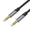 Vention TRRS 3.5mm AUX kabelis BAQHF 1m - pilka