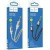 Cable AUX Jack 3,5 mm (male) to Jack 3,5 mm (male) Hoco 1 m UPA32 auksinis