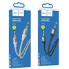 AUX kabelis Jack 3,5 mm (vyras) į Jack 3,5 mm (vyras) Hoco 1 m UPA32 juodas