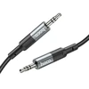 Cable AUX Jack 3,5 mm to Jack 3,5 mm Hoco 1 m UPA23 metal pilka