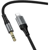 Cable AUX Jack 3,5 mm to Lightning Hoco 1,5 m UPA33A juodas