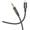 Cable AUX Jack 3,5 mm to Lightning Hoco 1 m UPA19 juodas