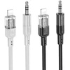 Cable AUX Jack 3,5 mm to Lightning Hoco 1,2 m UPA27 juodas
