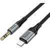 Cable AUX Jack 3,5 mm to Lightning Hoco 1,5 m UPA33A juodas